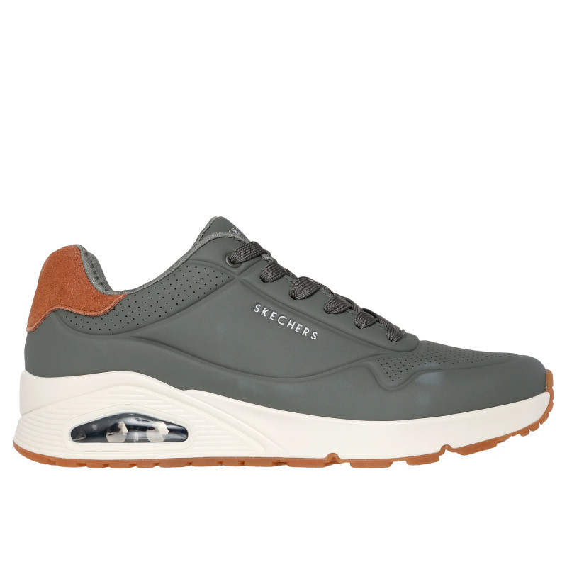 Skechers 183004 verde -  Sneakers zapatillas de cordones para hombre