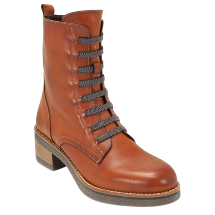 VALERIAS 9550 cuero - Botas con elásticos y cremallera piel