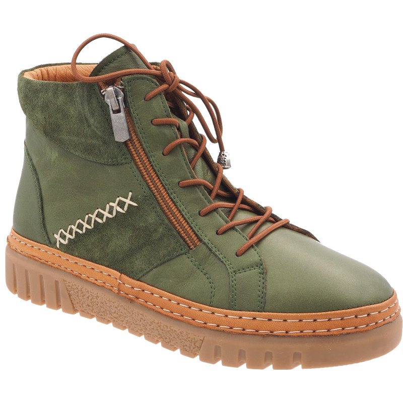 48 horas modelo 3705 verde - botines de piel muy blandos