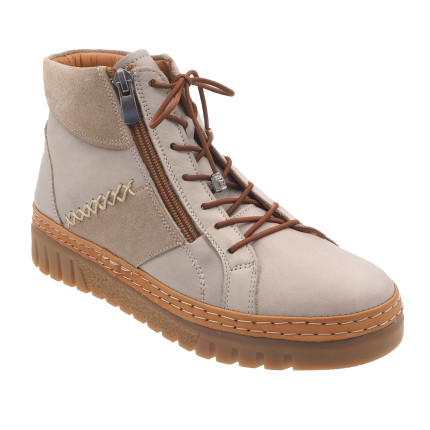 48 horas modelo 3705 beige - botines de piel muy blandos