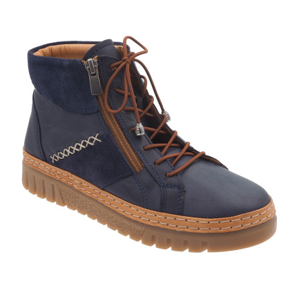 48 horas modelo 3705 azul - botines de piel muy blandos