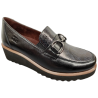 Treintas 4230 negro - Mocasines de piel con adorno metálico