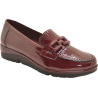Pitillos 10002 burdeos - Zapatos con adorno metálico