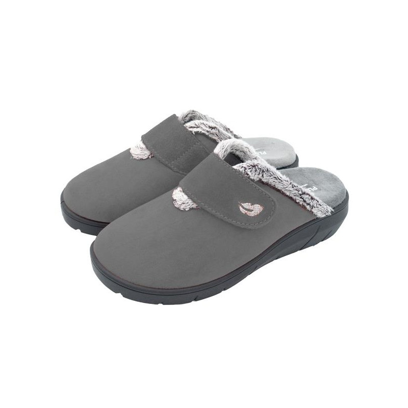 Plumaflex 14113 gris - Zapatillas con cuña y plantillas de gel