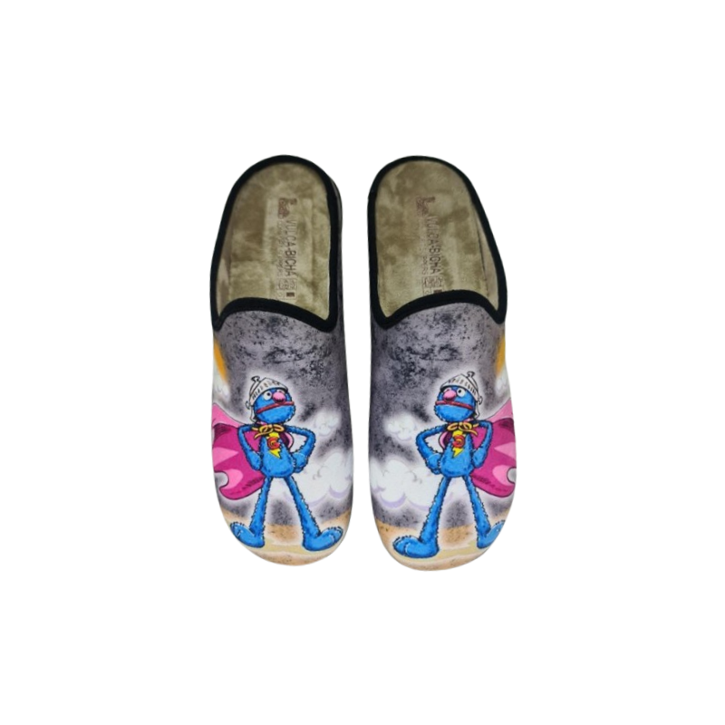 Zapatillas de estar en casa para hombre con dibujo divertido