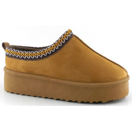 AMARPIES 27775 CAMEL - Zueco para mujer en antelina