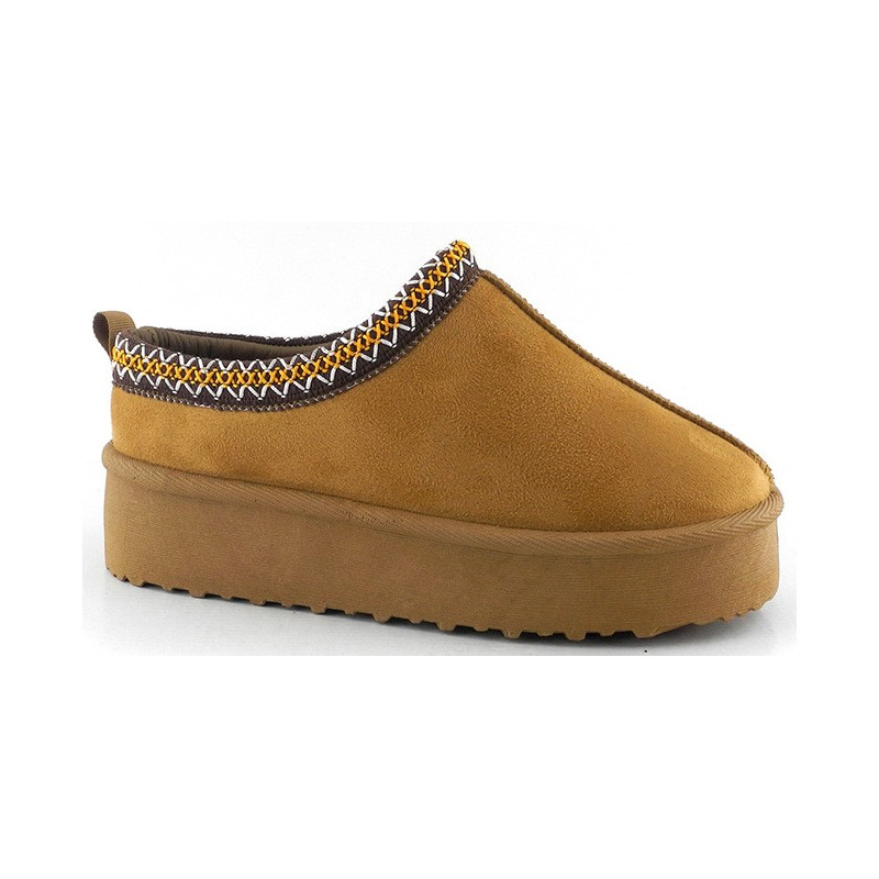 AMARPIES 27775 CAMEL - Zueco para mujer en antelina AMARPIES 27775 CAMEL - Zueco para mujer en antelina