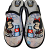 Zapatillas de casa sin talón para mujer con dibujo de Mafalda