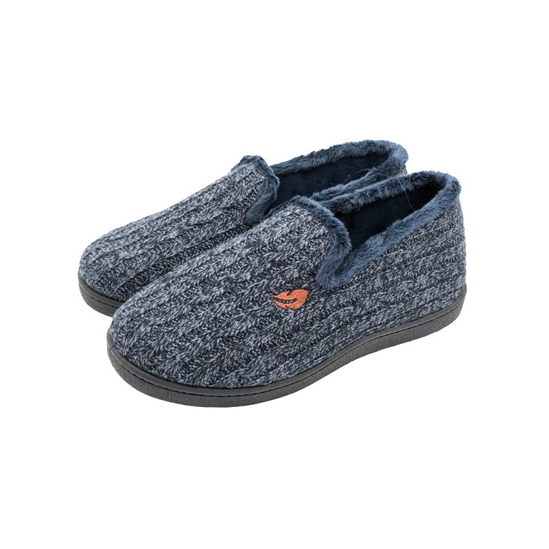 Plumaflex - Zapatillas de hombre de lana en lana azul marino