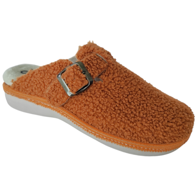 Salvi 59L Teddy color teja . Zapatillas con pelo tipo peluche Salvi 59L Teddy color teja . Zapatillas con pelo tipo peluche