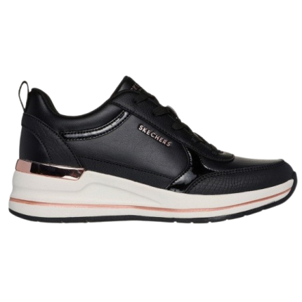 Skechers 177345 negro - Zapatillas de cordones con cuña