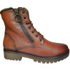 GIORDA 23954 marrón - Botas de piel con cremallera y pelo interior