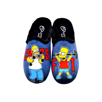 Zapatillas de estar en casa para chico azul marino