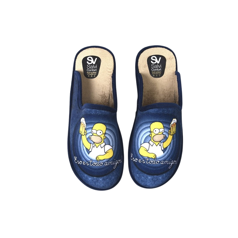 Zapatillas de estar en casa para chico con dibujo original y divertido