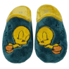 Zapatillas de estar en casa para mujer con dibujo de pajarito en verde y amarillo