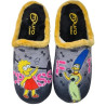 Zapatillas de casa sin talón para mujer con dibujo divertido