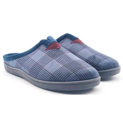Plumaflex 12268 azul marino - Zapatillas de casa para hombre con plantillas de gel