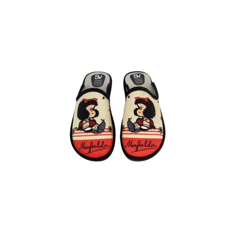 Zapatillas de casa con dibujo de Mafalda