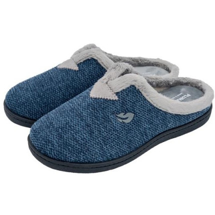 Plumaflex 12013 azul marino - Zapatillas de casa para mujer de paño jaspeado