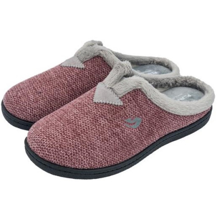 Plumaflex 12013 burdeos - Zapatillas de casa para mujer de paño jaspeado