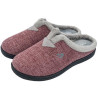 Plumaflex 12013 burdeos - Zapatillas de casa para mujer de paño jaspeado