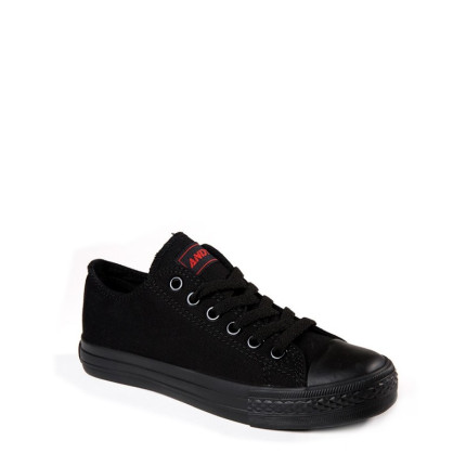Andy-Z modelo Basket Classic Total Black zapatillas bajas de lona de cordones en color negro con suela negro