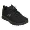 Skechers 12615 negro - Zapatillas de cordones con suela negra