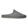 Zapatillas de casa para hombre sin talón en color gris