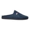 Zapatillas de estar en casa sin talón en azul marino para hombre, muy cómodas