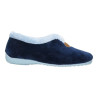 Zapatillas de casa para mujer planas muy suaves en colores combinados , tono azul