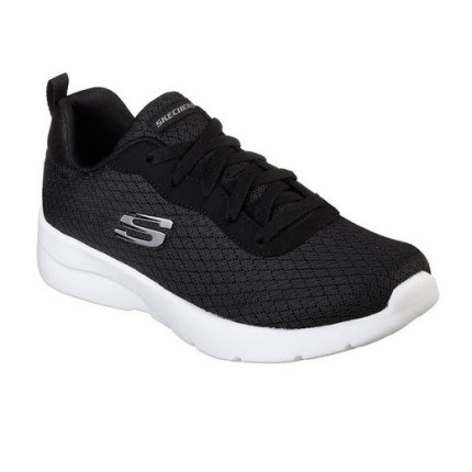Skechers 12964 negro con suela blanco - Deportivo o zapatillas de calle de tela con plantilla memory foam
