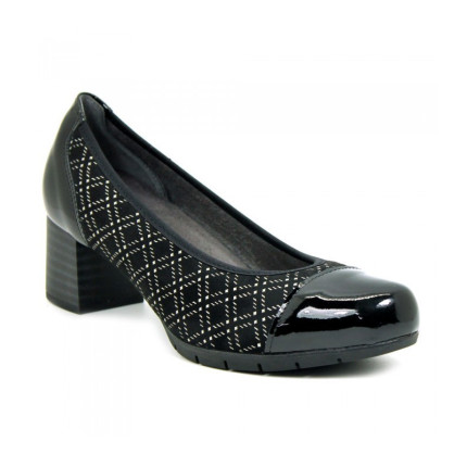 Pitillos 6340 negro - Zapatos de salon con tacón y puntera de charol
