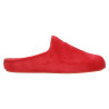 Zapatllas de estar en casa para mujer, lisas, color rojo, talon almohadillado