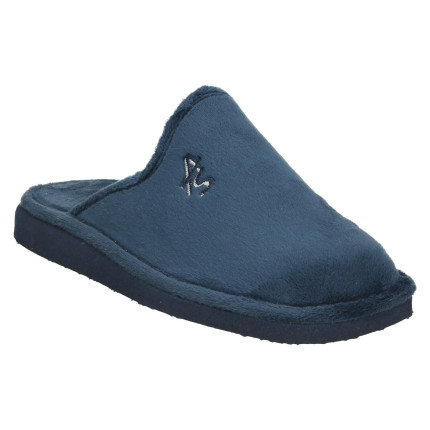 Zapatillas de casa sin talon en suapel azul marino
