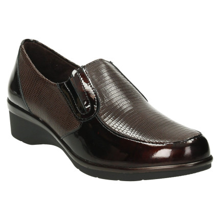 Pitillos 1014 negro - Zapatos sin cordones con cuña y plantilla extraíble, muy cómodos y anchos