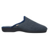 Zapatillas de casa para hombre en un tejido con puntitos en color azul
