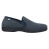 Zapatillas de casa cerradas para hombre en pana azul marino
