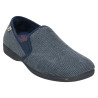 Zapatillas de casa cerradas para hombre en pana azul marino