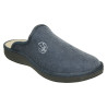 Zapatillas para casa de hombre destalonadas con plantilla ultraacolchada con bordado de tridente en azul marino
