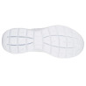 Skechers 12982 blanco - Zapatillas de cordones de tela con plantilla de gel memory foam