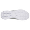 Skechers 12985 gris  - Zapatillas de tela de rejilla con cordones elásticos y plantilla memory foam