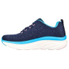 Skechers 149368 azul marino - Deportivo de cuña alta de cordones con plantilla memory foam de gel