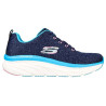 Skechers 149368 azul marino - Deportivo de cuña alta de cordones con plantilla memory foam de gel