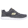 Skechers 52635 gris - Zapatillas de cordones para hombre con plantillas de gel