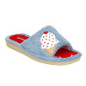 Zapatillas de casa de rizo grueso con bordado de helados