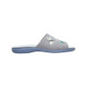 Zapatillas de estar en casa con bordado de mariposas en tela muy fresca de color azul