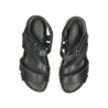 48 horas modelo 4303 - Sandalias de piel con velcro en color negro