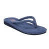 Zapatillas de casa de dedo para hombre en toalla marino