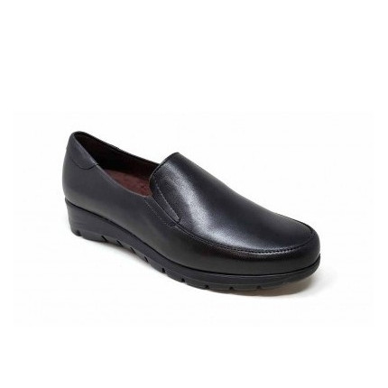 Pitillos 2505 negro - Zapato tipo mocasín liso de piel