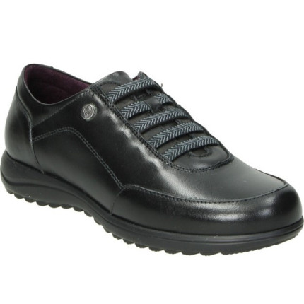 Pitillos 2510 negro - Zapato con elasticos sin cordones en piel